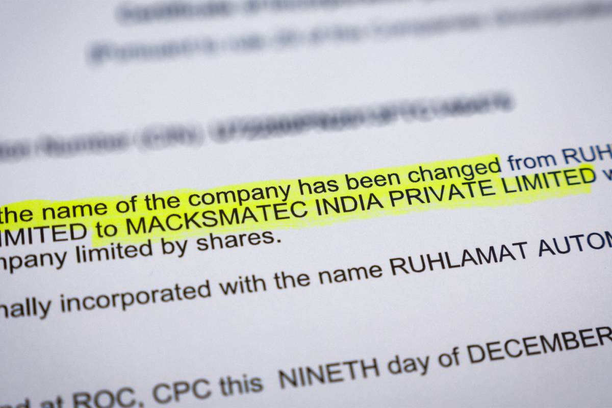 Official renaming: ruhlamat India becomes MackSmaTec India Cover