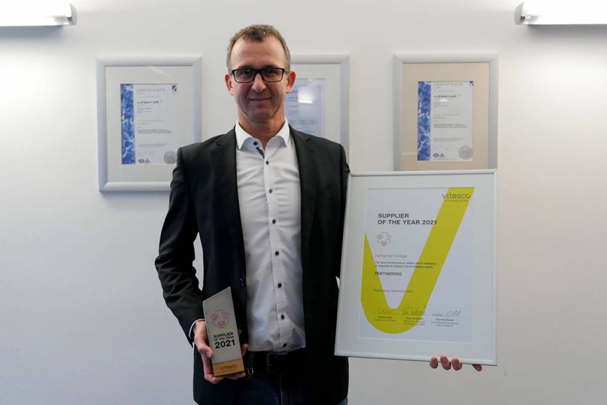 ruhlamat receives Vitesco Award Cover